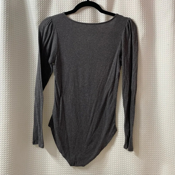 AEO Soft & Sexy Ribbed V Neck Bodysuit - Picture 5 of 5